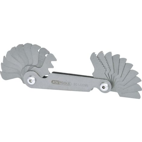 KS Tools Gewindelehre, metrisch, 20-teilig