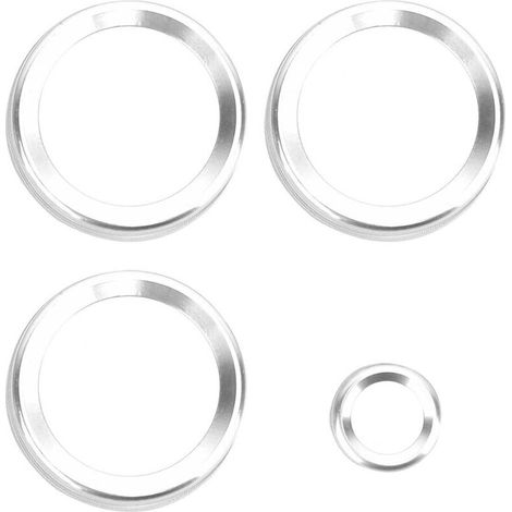 4 pièces AC climatisation bouton revêtement d'habillage adapté pour Range Rover Sport autobiographie Vogue (argent) (1/5)