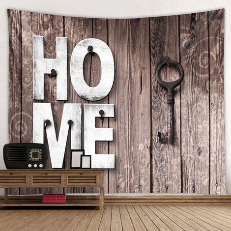 Kreativer Wandteppich aus Holz im Boho-Stil, 16 Zoll (150 x 150 cm) (1/5)