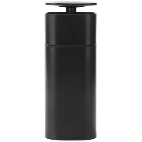 Botella dispensadora de plástico con bomba de presión, minimalista, a prueba de fugas, portátil, dispensador de jabón y loción de viaje, color negro. (1/5)