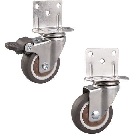 50 mm roulettes pour meubles,Maximale 35 KG,adaptées aux berceaux,support à plantes,lot de 2