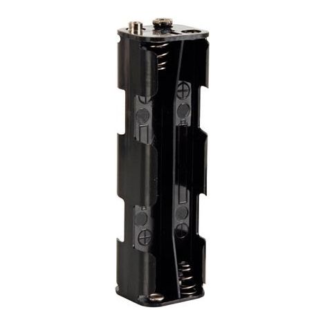 Conector de 8 pilas AA (LR6), con contactos de presión