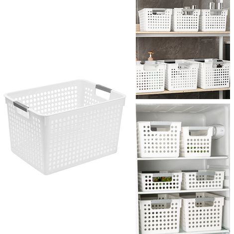 Aufbewahrungskorb aus Kunststoff, multifunktional, mit rutschfestem Griff, durchbrochen, für diverse Spielsachen und Snacks (1/5)
