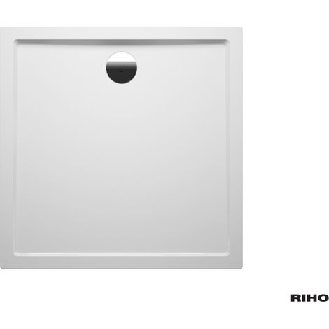 RIHO Sion plato de ducha rectangular, desagües 90 mm, sin patas