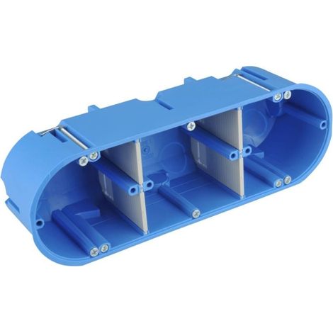 F-TRONIC Hohlwand-Gerätedose massiv 3 Felder 68 mm Hohlwanddosen