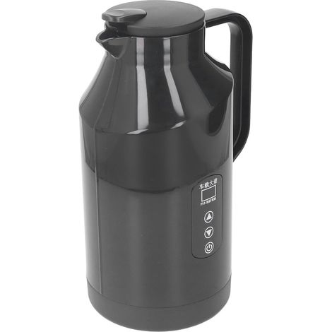 200 W, 1500 ml, 12 V/24 V, Edelstahl-Wasserkocher fürs Auto mit Display und Zigarettenanzünderstecker für unterwegs (1/5)