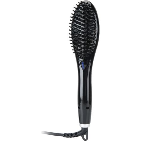 Brosse lissante en céramique à contrôle de température et peigne lissant anionique, prise UE 110-240 V