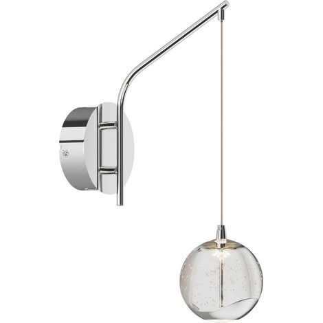 LED Wall Light 'Hayley' made of Glass for Living Room & Dining Room