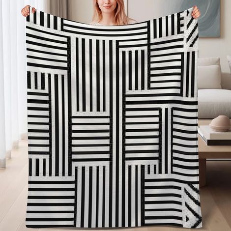 Couverture de lit en polaire, jeté doux et chaud de printemps, légère et luxueuse en microfibre de polyester, décoration intérieure, ajout élégant à la décoration intérieure, cadeau idéal pour hommes (1/4)