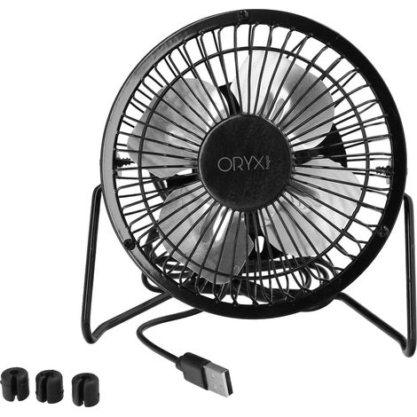 ORYX ventilador sobremesa 10 cm. 2,5 watt usb. , Ventilador de sobremesa - Con un diámetro 10 cm y 2,5 vatios de potencia.- Su diseño compacto y moderno lo hace perfect (1/4)