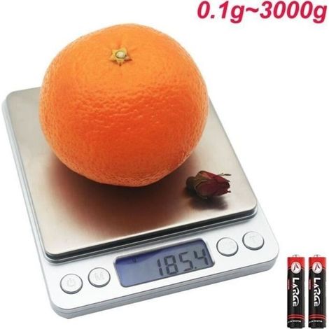 Portable XL Precision Scale with Two Weighing Platforms, 0.1/3000g Accuracy, Precision Food Scale, Ingredient Weigher (1/4)