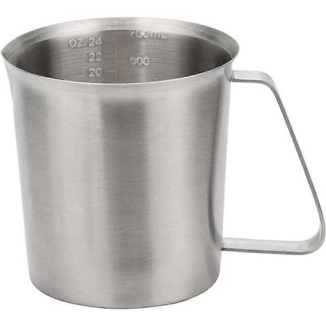Acier inoxydable verre doseur 3 tasse capacity métal verre doseur avec poignée cuisine outils pour pâtisserie et cuisson (1/5)