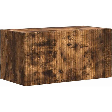 Maison Exclusive - Meuble TV mural Chêne fumé 60 x 31 x 29,5 cm Bois d'ingénierie