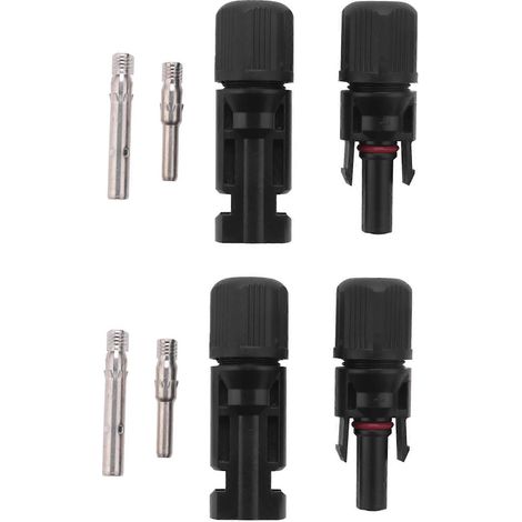 2er-Set Stecker + Buchse (M/F) für PV-Solarpanel-Kabelzubehör (1/5)