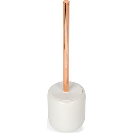 Porte brosse à poser blanc perlé en céramique mod. Clizia (1/3)