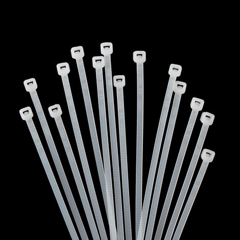 Kabelbinder 1000 Stück 150mm 2,5mm 8,1kg 150 mm x 2.5 mm Weiß (1/5)