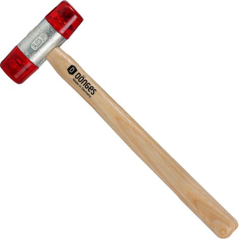 Marteau en plastique avec manche en bois de frne