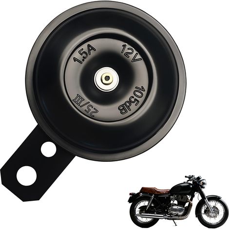 Moto 12V, Klaxon Moto Avertisseur Motocycle Universel Horn, Corne Imperméable pour Moto, Avertisseur Sonore Moto 12V (1/5)