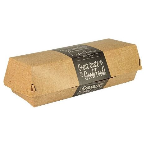 Boîte en papier pour baguettes 21 x 7,5 x 6,2 cm 50 pièces. (1/3)