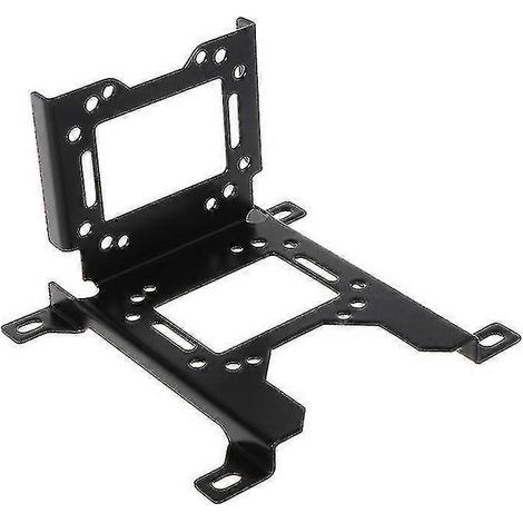 Support de radiateur pour pompe de refroidissement liquide PC, support de vidange pour réservoir, support de montage pour dissipateur thermique et ventilateur (couleur : noir) (1/4)