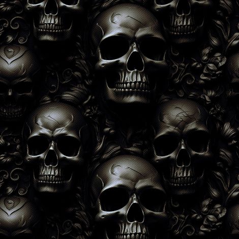 Tela decorativa para exteriores Oxford - Motivo de calavera I DX4467 (1/5)