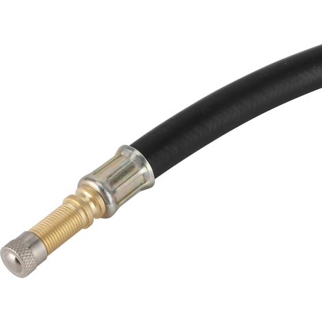 Tuyau de gonflage universel en caoutchouc pour valve de pneu automobile, rallonge de gonflage (noir) (1/5)