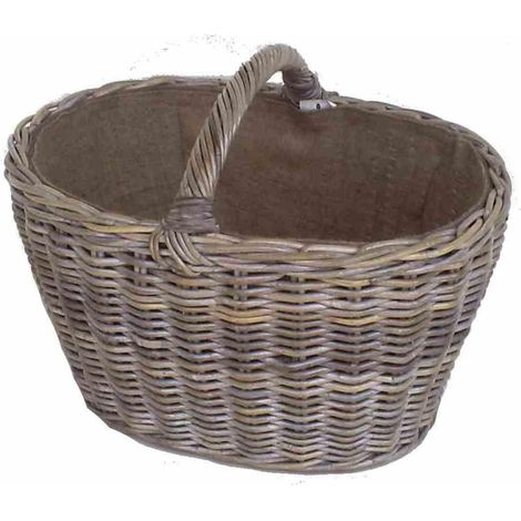 Cesto cloe ovale gr cm 64x47xh47/37 con fodera juta