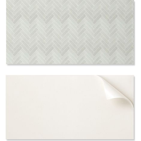 Panel de vinilo con motivo para una f谩cil transformaci贸n de la pared, 100x50 cm, dise帽o de espiga.