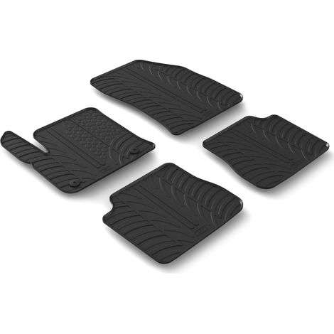 Set tappeti su misura in gomma - compatibile per Peugeot 2008 (12/1905/23) elettrica - Citroen C4 5p (11/2011/24) elettrica - Peugeot 2008 (06/23) elettrica - Citroen C4 5p (12/24) elettrica