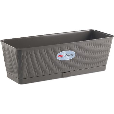 BALCONETTA RETTANGOLARE 'LIBERTY' lt.9 - grafite  - STEFANPLAST (1/3)