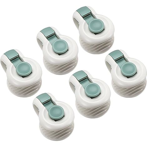 Fixateurs de couverture 6 pièces en tissu d'art vert Quilt Clip pour la sécurité décoration (1/5)