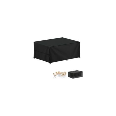 Housse Table de Jardin, 200x100x75cm Bâche Salon de Jardin Rectangulaire Housse Protection Salon de Jardin Imperméable Bache Table de Jardin, Anti-UV, 420D Oxford Housse Table Exterieur (1/5)