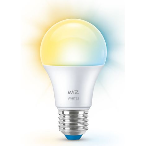 WiZ LED E27 Bombilla Estándar (A60) Mate 60W Luz blanca cálida a fría - 1 unidad (1/2)