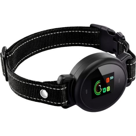 1 pièce Collier -aboiements à technologie Sonic - Collier d'entraînement portable pour chien alimenté par USB avec modes de vibration + bip + technologie d'ondes sonores, écran couleur (1/5)