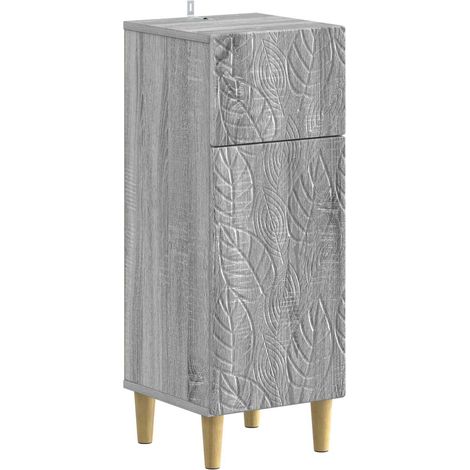 Armario de Almacenamiento para Baño DELFT Sonoma gris vidaXL (1/5)
