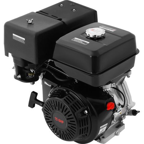 Motor de gasolina de 4 tiempos y 15 HP – motor estacionario, para karts, industrial o de repuesto – motor monocilíndrico de 420 cc refrigerado por aire (1/5)