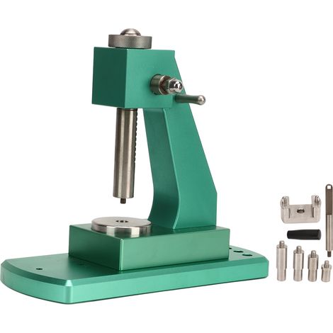 Presse à montre étanche en alliage, outil de remontage boîtier acier pour réparation horlogère, accessoire de presseur de fond, kit professionnel (1/5)