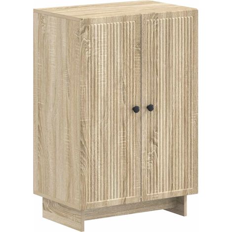 Shoe Cabinet EDE 59.5 x 39.5 x 90 cm Engineered Wood Sonoma Oak vidaXL (1/5)