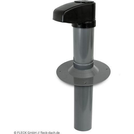 Flachdach-Schwanenhals +Klappelement DN100 Flansch Bitumen o. Hart-PVC (1/5)