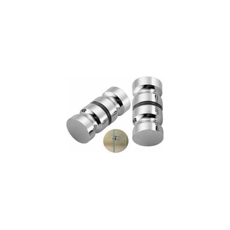 Set mit 2 Duschtürgriffen, Badewannen-Duschtürgriff, 30-mm-Ersatztürgriff - Crezuo