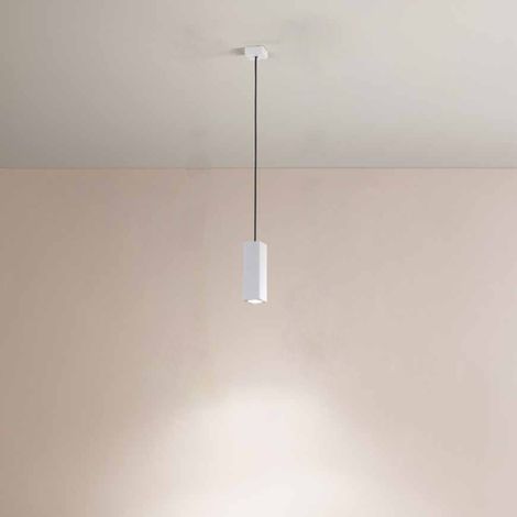 Lampada sospesa 1 luce GU10 - moderna 6 cm ALOA Bianco piccolo (1/2)