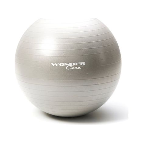 Ballon de gym 75 cm - Anti-éclatement, Gris, Yoga et Fitness