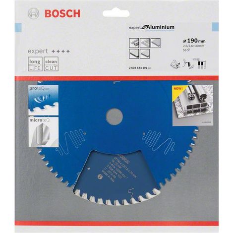 BOSCH 2608644102 Kreissägeblatt EXPERT for Aluminium Außen-Ø 190 mm Zähnezahl 56 (1/3)