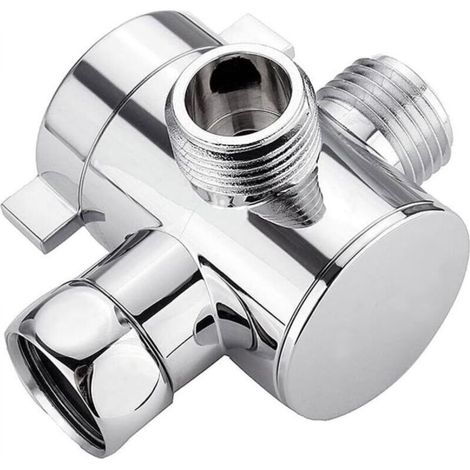 G1/2 inch three-way shower diverter valve, multi-function distributor, shower adapter, shower head accessory, bathroom replacement part (1/5)