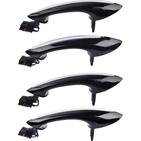 Juego de 4 manijas exteriores negras para puertas delanteras y traseras izquierdas + delanteras y traseras derechas 5' 6' 7' F07 F10 F11 F12 F13 F01 F02 F03 51217231931, 51217231932, 51217231933,