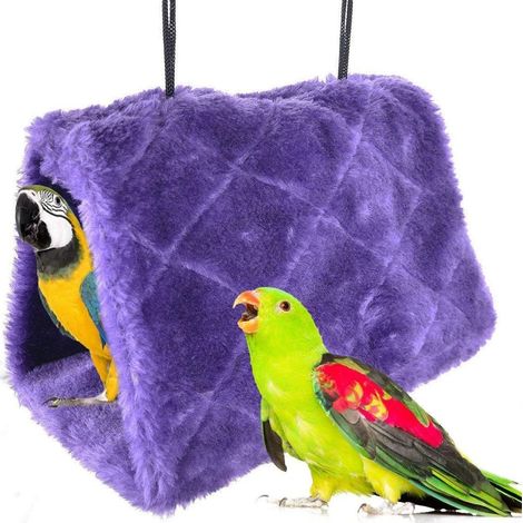 Hamac suspendu pour perroquet, cage-grotte, nid d'oiseau violet KLB (1/5)