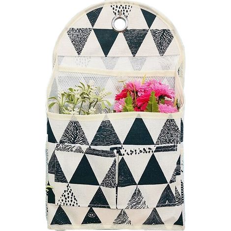 Sac De Rangement Murale - Organiseur Porte Avec Poches En Maille Et Doublure Imperméable - Pour Chambre Salle De Bain Cuisine Bureau - 1 Pièce (1/5)