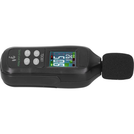Détecteur de bruit TDC801, sonomètre numérique LCD 35-135dB, moniteur de niveau sonore portable (1/5)