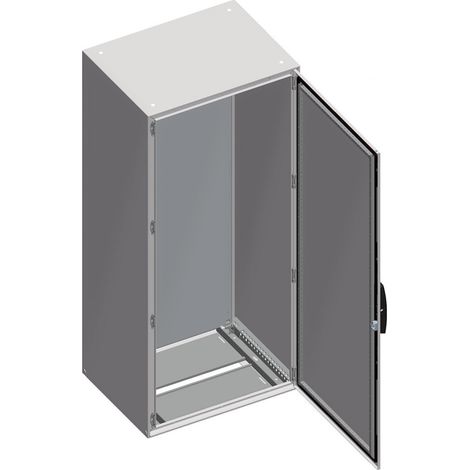 Armoire monobloc - 1 porte - Châssis plein - 1800 x 600 x 400 mm - PanelSeT SM - NSYSM18640P - Schneider (1/3)