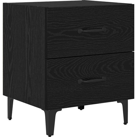Maison Exclusive - Mueble cama Roble Negro 40 x 35 x 47,5 cm Made